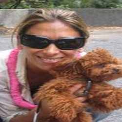 Poodle toy sith new owner Stacey Lapidus